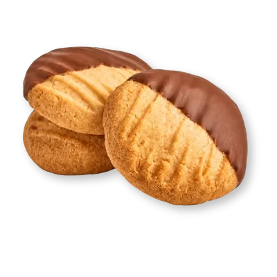 Galletas de coco y mantequilla con chocolate, caja de 1 kilo